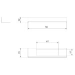 Biokominek November Biały z szybą Kratki