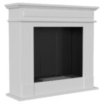 Biokominek November P Biały Kratki