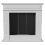 Biokominek November P Biały Kratki