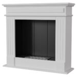 Biokominek November P Biały Kratki