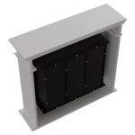 Biokominek November P Biały Kratki