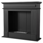 Biokominek November P Czarny Kratki