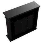 Biokominek November P Czarny Kratki