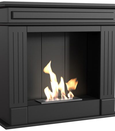 Biokominek November P Czarny Kratki