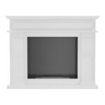 Biokominek October Biały Kratki