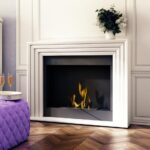 Biokominek Planet Biały Kratki