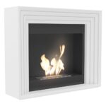 Biokominek Planet Biały Kratki