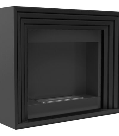 Biokominek Planet Czarny Kratki