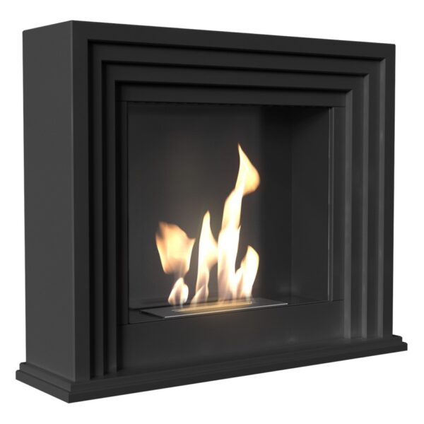 Biokominek Quaerere Czarny Kratki