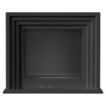 Biokominek Quaerere Czarny z szybą Kratki