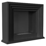 Biokominek Quaerere Czarny z szybą Kratki