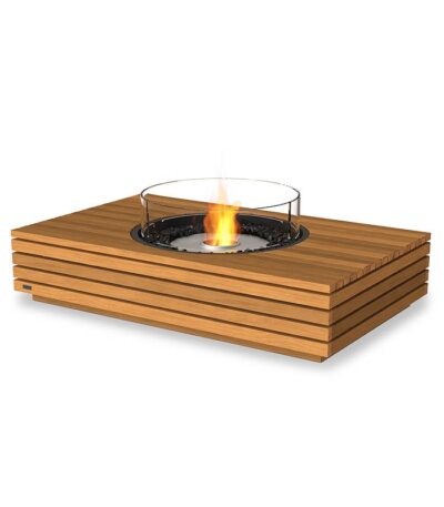 Biokominek Martini 50 SS Teak z szybą EcoSmart Fire