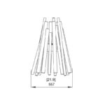 Biokominek Stix Black BK EcoSmart Fire