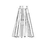 Biokominek Stix 8 Black BK EcoSmart Fire