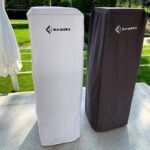 Czarny (logo białe) pokrowiec do ogrzewacza Patio Kratki