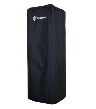 Czarny (logo białe) pokrowiec do ogrzewacza Patio Kratki