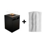 Kominek gazowy Square Planika + pokrowiec