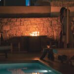 Kominek gazowy Square Table Planika + pokrowiec