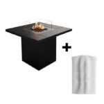 Kominek gazowy Square Table Planika + pokrowiec