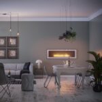 Biokominek Frame 1500 Biały z szybą Simple Fire