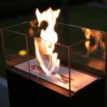 Biokominek Romeo Czarny Kratki