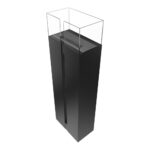 Biokominek Romeo Czarny Kratki