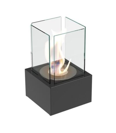 Biokominek wolnostojący Tango 1 Czarny Kratki