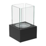 Biokominek wolnostojący Tango 1 Czarny Kratki