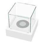 Biokominek wolnostojący Tango 3 Biały Kratki