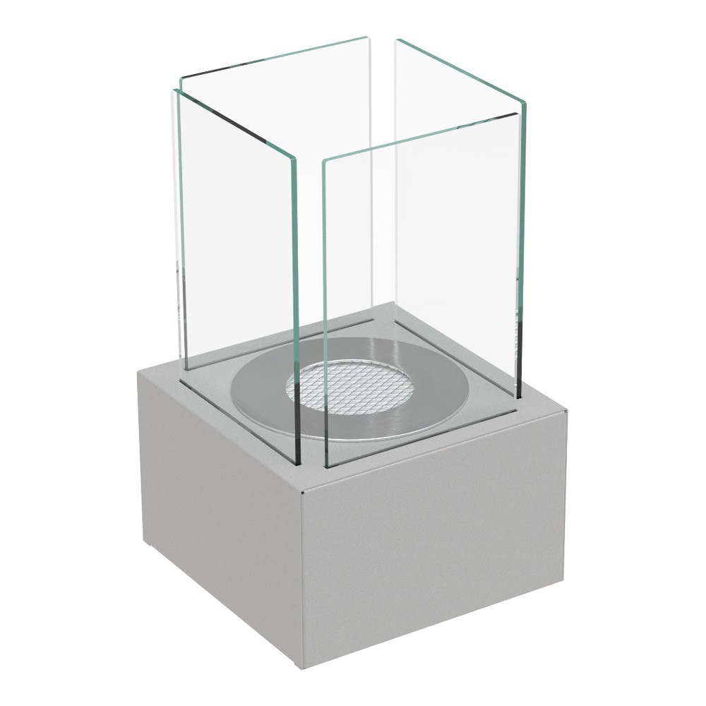 Biokominek wolnostojący Tango 1 Szary Kratki Biokominek wolnostojący Tango 1 Szary Kratki