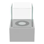 Biokominek wolnostojący Tango 2 Szary Kratki