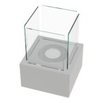 Biokominek wolnostojący Tango 2 Szary Kratki