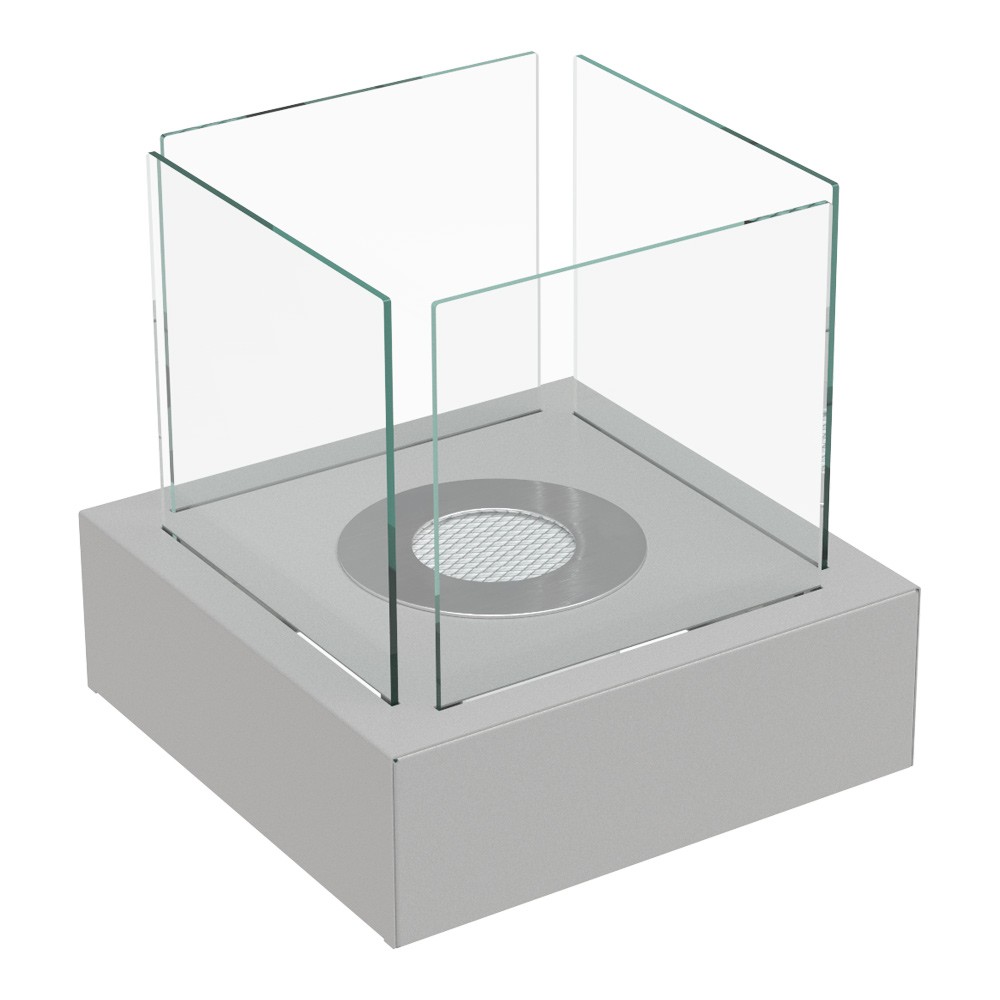 Biokominek wolnostojący Tango 3 Szary Kratki Biokominek wolnostojący Tango 3 Szary Kratki