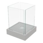 Biokominek wolnostojący Tango 4 Szary Kratki