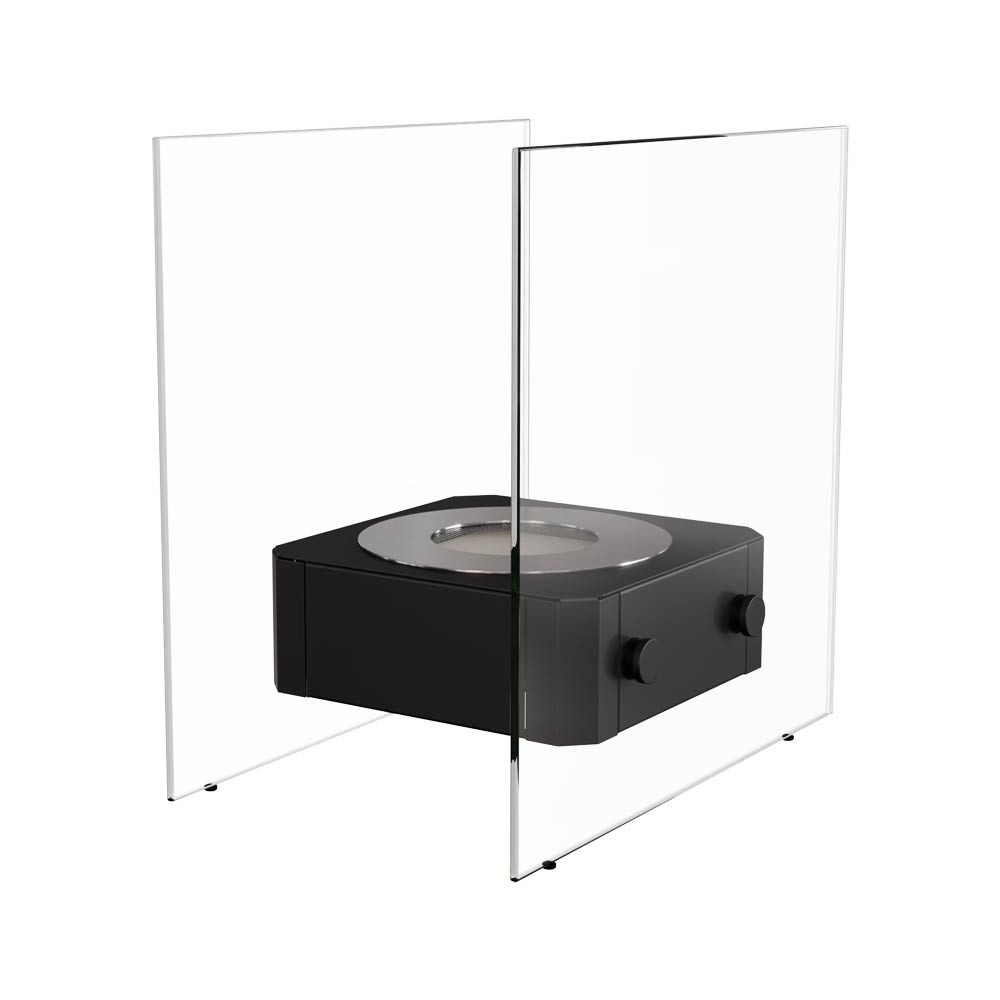 Biokominek wolnostojący Nest Czarny Kratki Biokominek wolnostojący Nest Czarny Kratki