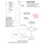 Przedłużenie uchwytu 100 cm Stainless Steel Aeris Cocoon Fires