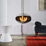 Biokominek Aeris Hanging Angled Stainless Steel Cocoon Fires