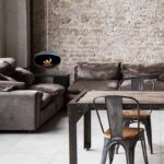 Biokominek Aeris Hanging Angled Black with Stainless Steel Cocoon Fires