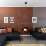 Biokominek Aeris Hanging Black with Black Cocoon Fires