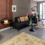 Biokominek Aeris Hanging Black with Black Cocoon Fires