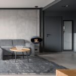 Biokominek Aeris Hanging Black with Black Cocoon Fires