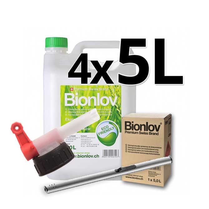 Zestaw Bionlov premium 20L + kranik + zapalniczka Zestaw Bionlov premium 20L + kranik + zapalniczka