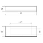 Szyby ochronne do biokominka Delta L 700 Kratki