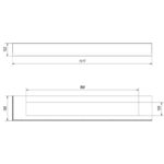 Szyby ochronne do biokominka Delta L 1200 Kratki