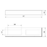 Szyby ochronne do biokominka Delta P 900 Kratki