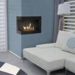 Biokominek Delta L 600 z szybą Kratki