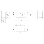 Biokominek Delta L 600 z szybą Kratki