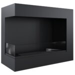 Biokominek Delta L 600 z szybą Kratki