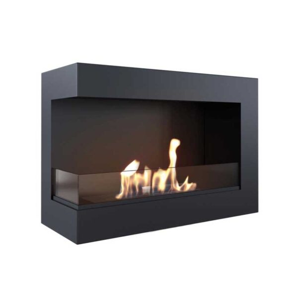 Biokominek Delta L 700 z szybą Kratki