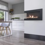 Biokominek Delta L 700 z szybą Kratki